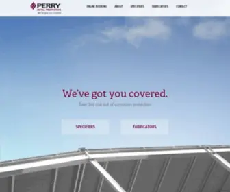 Perrymetalprotection.co.nz(Perry Metal Protection) Screenshot