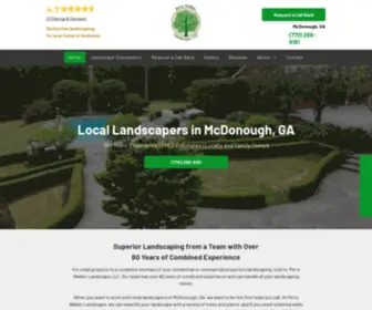 Perrywalkerlandscape.com(Local Landscapers in McDonough) Screenshot