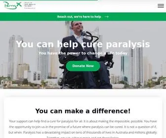 Perryx.com(The Perry Cross Spinal Research Foundation funds key medical research) Screenshot