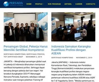 Persadatraining.co.id(Jasa Konsultan Manajemen SDM) Screenshot