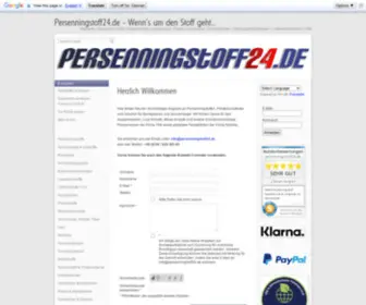 Persenningstoff24.de(Herzlich Willkommen) Screenshot