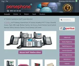 Persephone.com.tr(Persephone Kahve Ürünleri ve VoIP Çözümleri) Screenshot