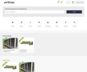 Pershtepi.com(Per Shtepi) Screenshot
