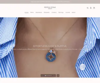 Persiadona.com(Persia Dona Jewelry) Screenshot