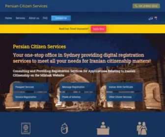 Persian.net.au(Persian Citizen Services) Screenshot