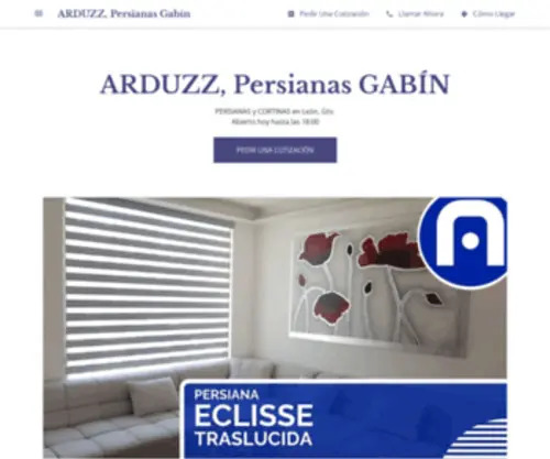 Persianas-Arduzz-Leon-Gabin.com(ARDUZZ, Persianas Gabín) Screenshot
