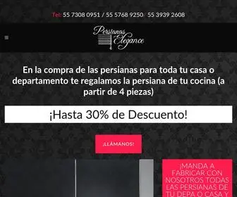 Persianaselegance.com(Persianas Elegance) Screenshot