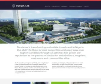 Persianasgroup.com(Persianas Group transforming real estate investment in Nigeria) Screenshot