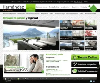 Persianashernandez.com(Fabrica de Persianas en Madrid) Screenshot