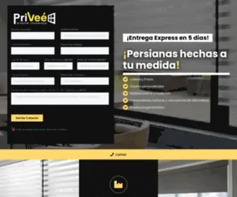 Persianasprivee.com(Persianas Priveé) Screenshot