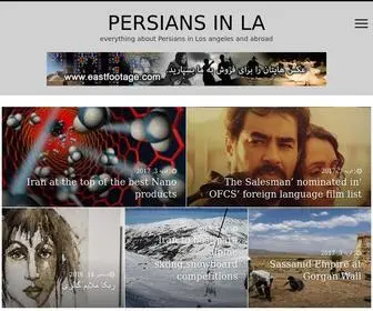 Persiansinla.com(Everything about Persians in Los angeles and abroad) Screenshot