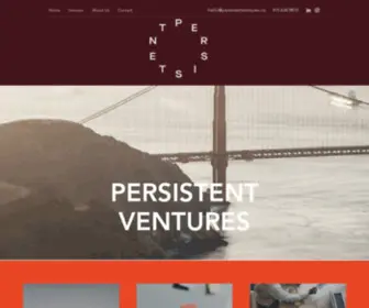 Persistentventures.co(Website) Screenshot