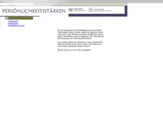 Persoenlichkeitsstaerken.ch(Persönlichkeitsstärken) Screenshot