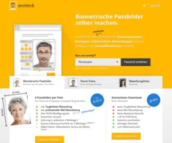 Persofoto.de(Biometrische Passbilder selber machen) Screenshot