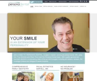 Personadental.com(Sartell MN Dentist) Screenshot