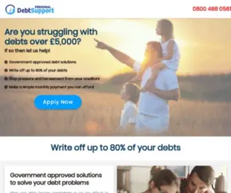 Personal-Debt-Support.com(Personal Debt Support) Screenshot