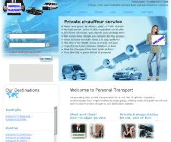 Personal-Transport.com(Our transport company) Screenshot