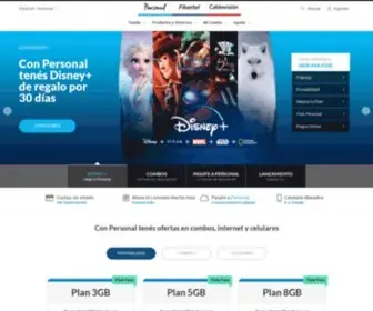 Personal.com.ar(Fibertel ahora se llama Personal) Screenshot