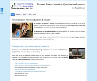 PersonalbankerinterviewQuestions.com(20 Most Common Personal Banker Interview Questions & Answers) Screenshot