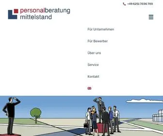 Personalberatung-Mittelstand.de(Personalberatung und Headhunter für Technologieunternehmen) Screenshot