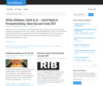 Personalblogger.net(Personaler bloggen über Neuigkeiten) Screenshot