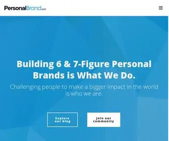 Personalbrand.com(The #1 Place to Learn How to Build a Personal Brand) Screenshot