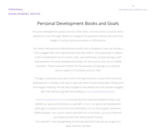 Personaldevelopment123.net(Personal development tips for being the best person ever) Screenshot
