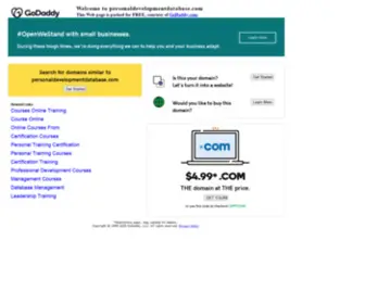 Personaldevelopmentdatabase.com(Personal Development DataBase) Screenshot