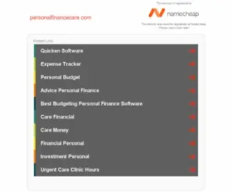 Personalfinancecare.com(Tax) Screenshot