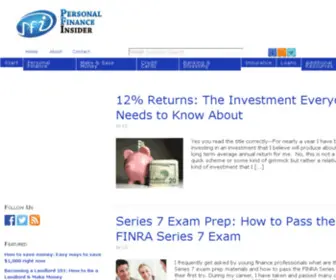 Personalfinanceinsider.com(The Insider Guide to Personal Finance) Screenshot