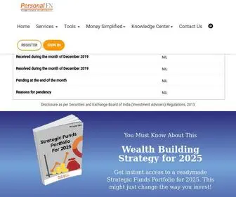 Personalfn.com(Financial planning) Screenshot