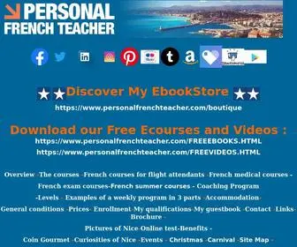 Personalfrenchteacher.com(Learn French in Nice) Screenshot