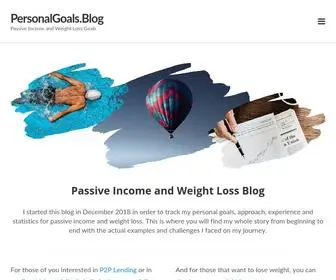 Personalgoals.blog(Passive income and weight loss blog) Screenshot