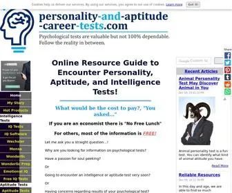 Personality-AND-Aptitude-Career-Tests.com(A Home for Psychometrics) Screenshot