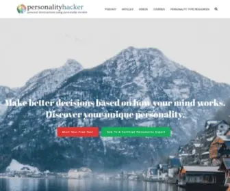 Personalityhacker.com(Personality Type and Personal Growth) Screenshot