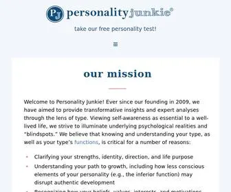 Personalityjunkie.com(INFJ, INTP, INTJ, INFP Types & More) Screenshot