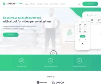 Personalizard.com(A data) Screenshot