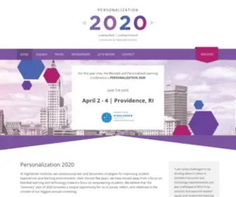 Personalization2020.com(A conference brought to you by the Highlander Institute) Screenshot