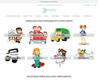 Personalizedbysanta.com(Personalized Ornaments) Screenshot