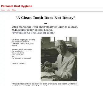 Personaloralhygiene.net(Personal Oral Hygiene) Screenshot