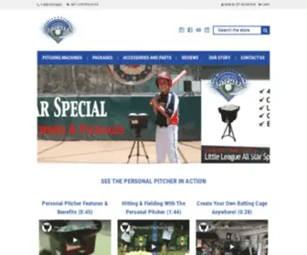 Personalpitcher.com(Ideal practice pitching machine. Affordable alternative. Requires little space) Screenshot