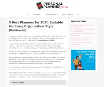 Personalplannerforme.com(Personal Planner For Me) Screenshot