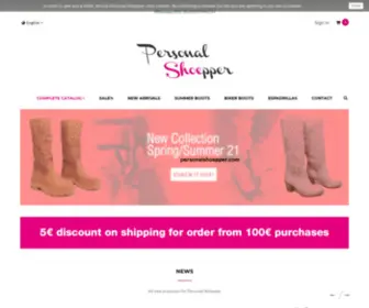 Personalshoepper.com(Scarpe da Donna Online Shop Made in Italy) Screenshot