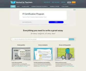 Personalstatement.info(Get Coursework & Essay Homework Help at Marked by Teachers.com) Screenshot