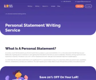 Personalstatementhelp.biz(Professional Personal Statement Help) Screenshot