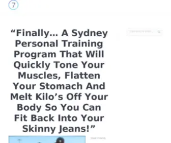 Personaltrainersydney.com(Personal Trainer Sydney) Screenshot