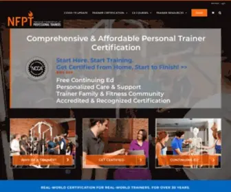 Personaltrainertoday.com(Nationally Accredited Personal Trainer Certification) Screenshot