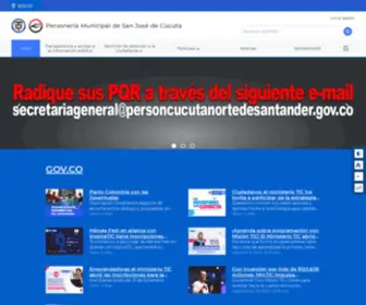 Personcucutanortedesantander.gov.co(Personería) Screenshot
