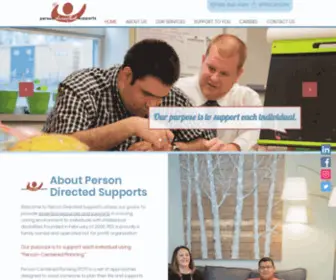 Persondirectedsupports.com(The goal of our supports services) Screenshot