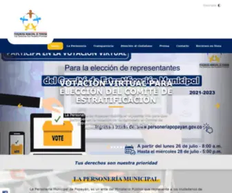 Personeriapopayan.gov.co(Personería) Screenshot